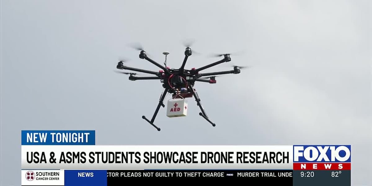 USA and ASMS students showcase drone research