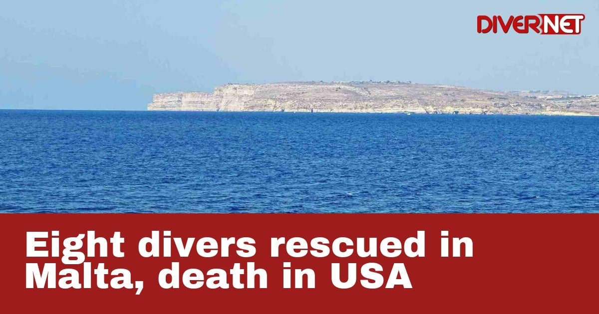 Eight divers rescued in Malta, death in USA