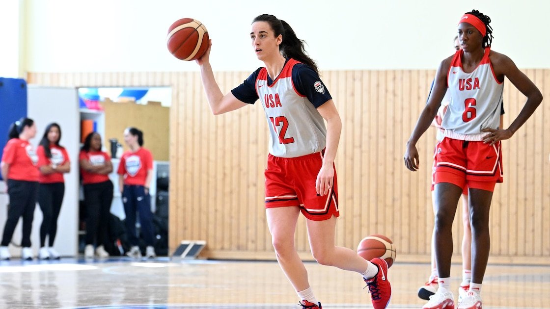 Watch Caitlin Clark Mic'd Up in Video From Team USA Practice at 2026 FIBA World Cup