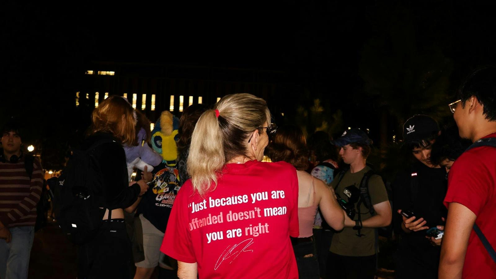 Conflicted crowds gathered at UF Turning Point USA’s Charlie Kirk anniversary vigil