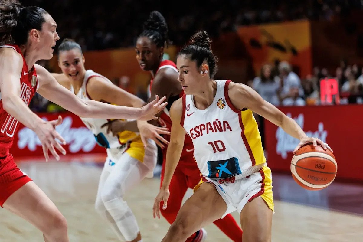 María Conde Posts Free-Throw Disparity After Spain’s Loss to Team USA