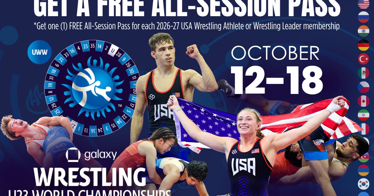 USA Wrestling Athlete and Wrestling Leader Members Receive Free All-Session Pass to 2026 Galaxy U23 World Championships With 2026-27 Membership Purchase or Renewal