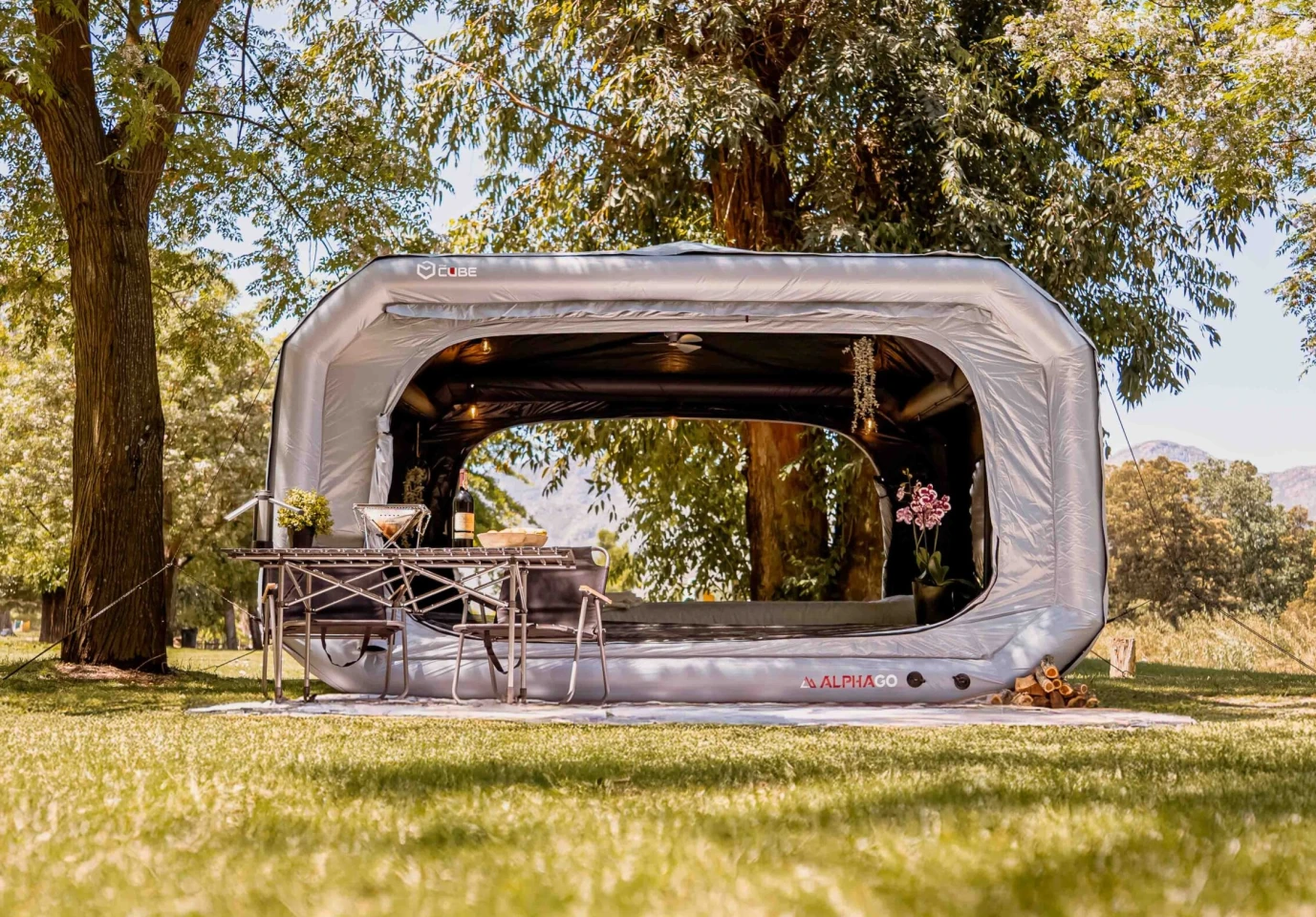 Cube has officially brought its breed of big, spacious inflatable tent camping to the USA