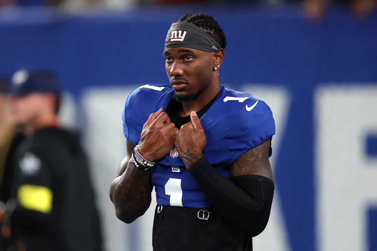 Malik Nabers exits MNF with shoulder injury