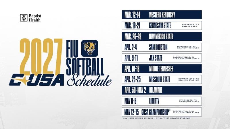 Softball Announces 2027 Conference USA Slate