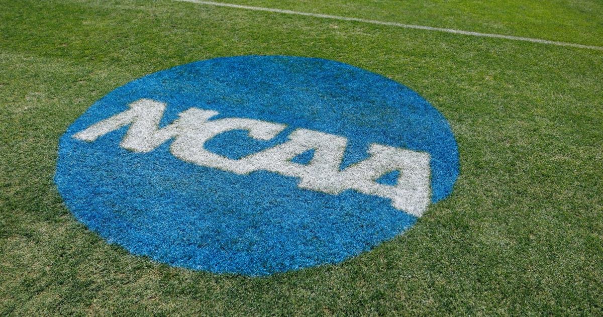 May 15, 2026; Gainesville, FL, USA; The NCAA logo is painted on the field before the game between the Florida Gators and Florida A&M Rattlers at Katie Seashole Pressly Stadium. Mandatory Credit: Matt Pendleton-Imagn Images