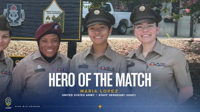 United States Army Staff Sergeant Maria Lopez is our Hero of the Match | September 26, 2026 