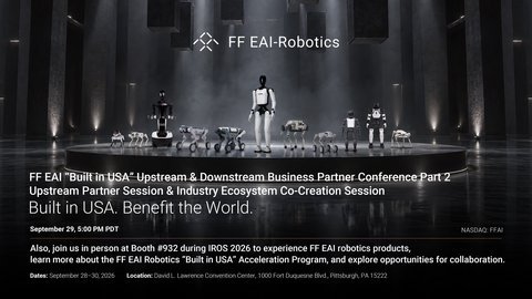 Faraday Future Announces This Week's Investor Weekly Report From YT Jia Has Been Rescheduled to September 28; FF EAI