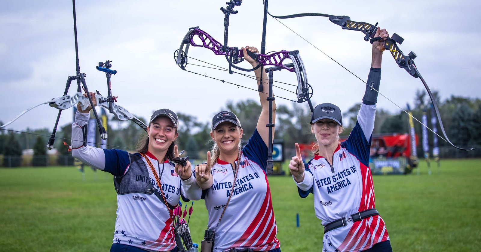 USA dominates team events in winning 15 medals at the World Archery Field Championships