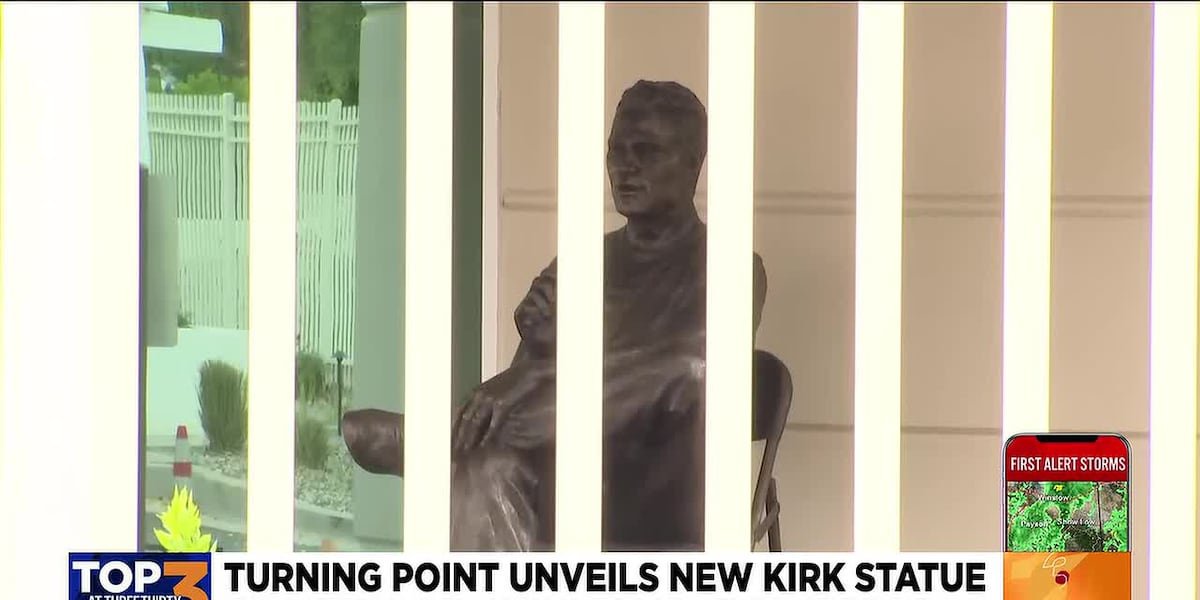 Turning Point USA unveils second Charlie Kirk statue
