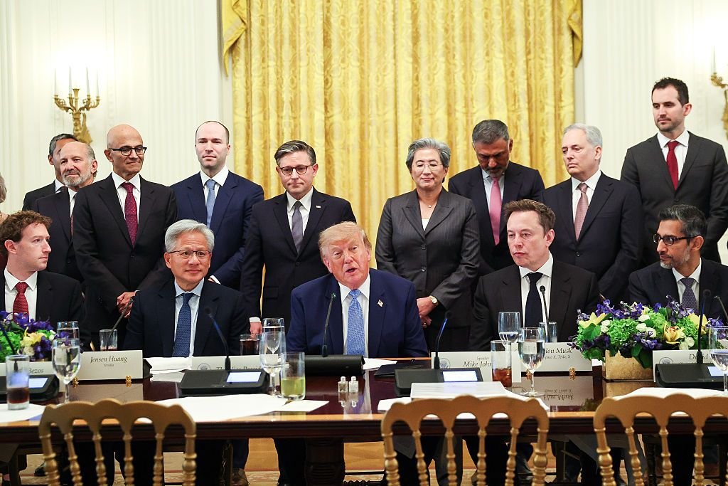Pledge signed by President Trump and top AI leaders misspells the United States