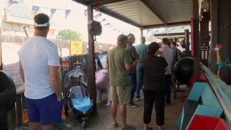 Customers have traveled from outside West Texas to try the barbecue, including visitors from Washington state and Florida. (KTXS, Kayla Hamlett)
