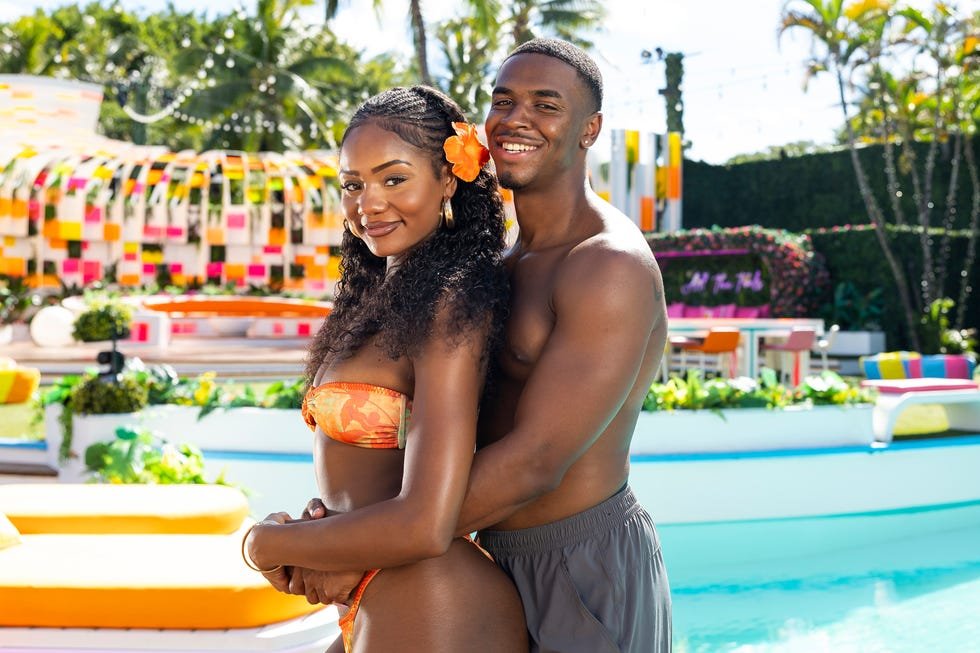 love island usa  episode 827  pictured lr tierra davis, kuman dameon “kc” chandler  photo by ben symonspeacock