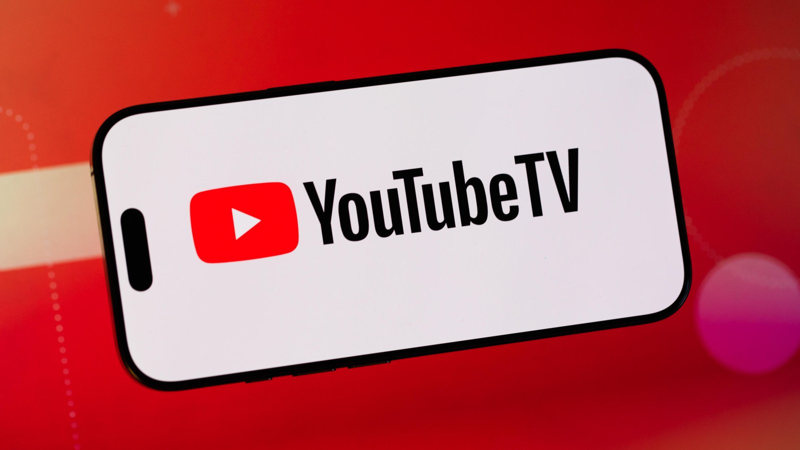 YouTubeTV logo on an iPhone