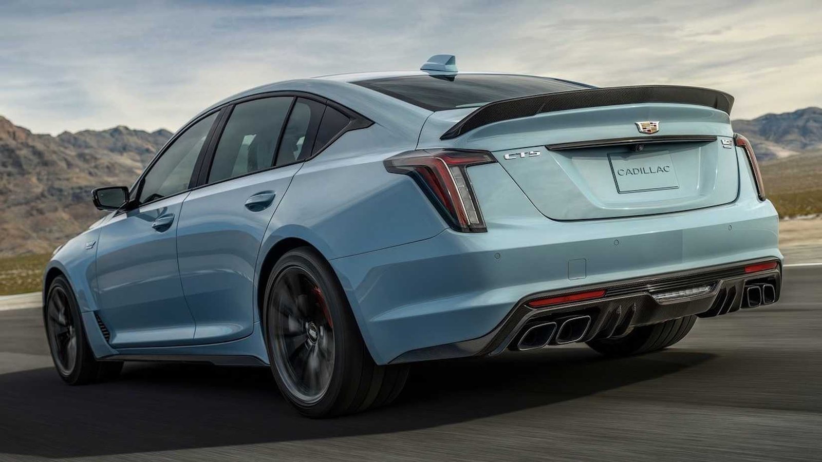 2025 Cadillac CT5-V Blackwing rear, three-quarter