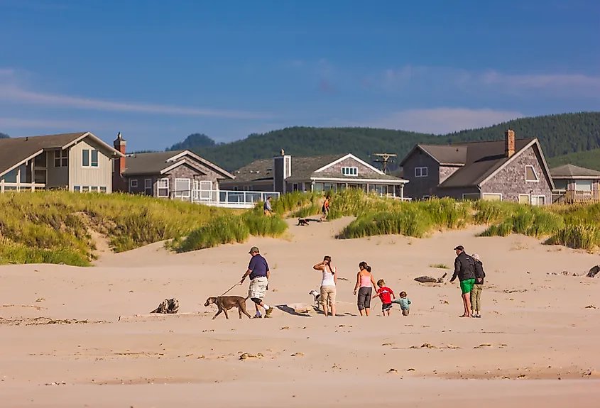 The beach at Manzanita, Oregon.