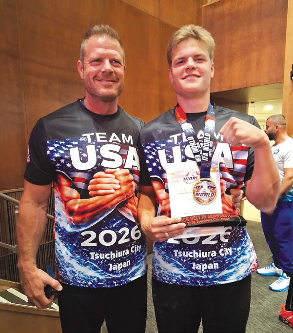 Flatonia Principal and Son Arm Wrestle for Team USA in Japan