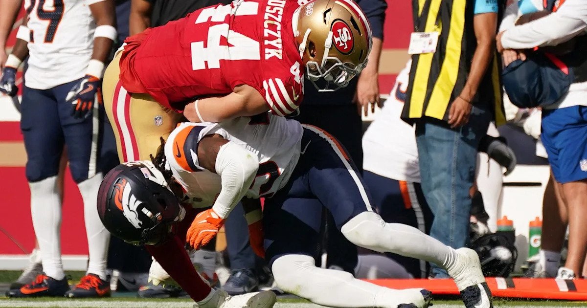 Kyle Juszczyk injury update as 49ers FB suffers apparent leg injury
