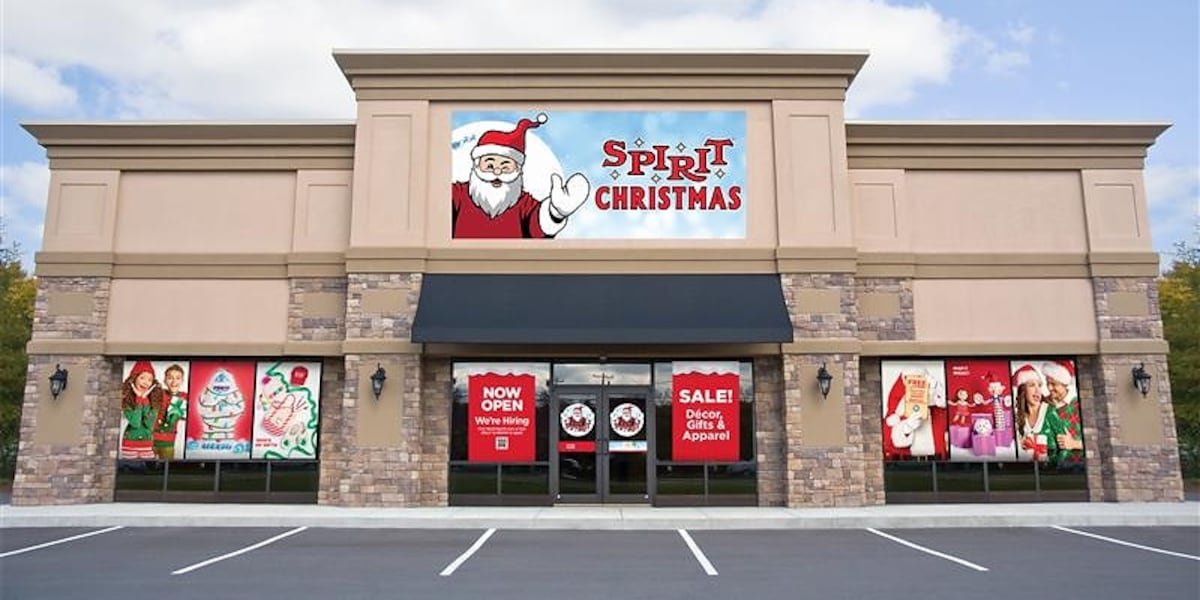 Here are where Spirit Christmas stores will open in the United States this holiday season