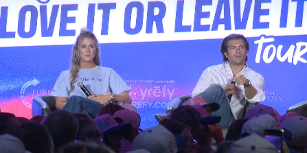 Riley Gaines, Turning Point USA activists bring ‘America: Love it or Leave it’ tour to UNR